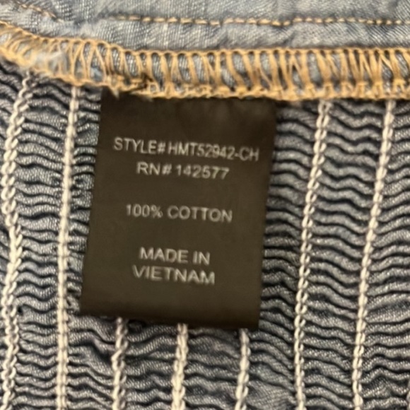 Haute Monde young contemporary Large denim blue stretchy NWT two small stains. - Picture 6 of 8